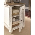 thumbnail image 6 of Signature Design by Ashley Realyn Cottage-Style Mirrored End Table in Antique White, 6 of 8