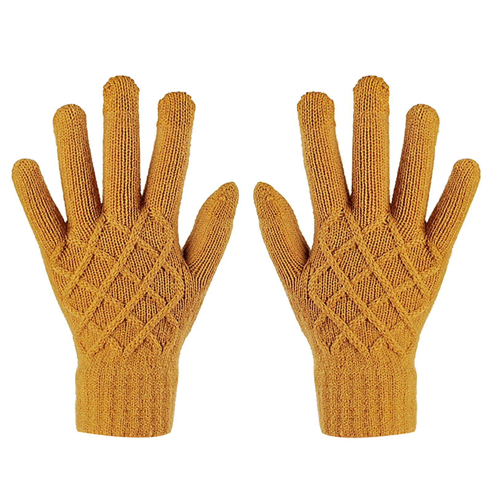 OAVQHLG3B Gloves Pineapple Flower Gloves Warm Touchscreen Gloves Women