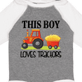 thumbnail image 4 of Inktastic Farming Cute Boy Loves Tractors Boys Long Sleeve Baby Bodysuit, 4 of 5