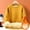 49# Yellow, variant on Fshiont Men's Sweatshirt Crewneck Thermal Sherpa Lined Sweatshirts Warm Winter Casual Tops Black M