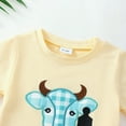 thumbnail image 4 of Toddler Clothes for Boys Shorts Sets Kids Summer Embroidery Prints Short Sleeve Casual 0 3 6 12 18 24 Months T-shirt+Shorts Children Clothing Set Two Pieces, 4 of 9