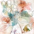 thumbnail image 2 of Robinson, Carol 15x15 Gold Ornate Wood Framed with Double Matting Museum Art Print Titled - Floral Flow II, 2 of 4