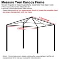 thumbnail image 7 of Replacement Canopy Top Cover for Outdoor Garden Patio for 10'X10' Gazebo Polyester One Tiers Tent, 7 of 7
