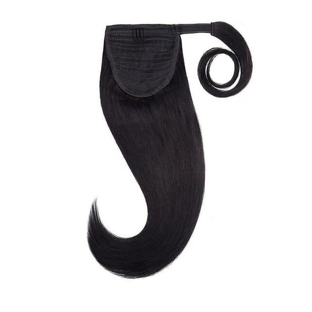 Brazilian Remy Human Hair Ponytail Extension Wrap Around Ponytail Clip In Hair Extensions For Women