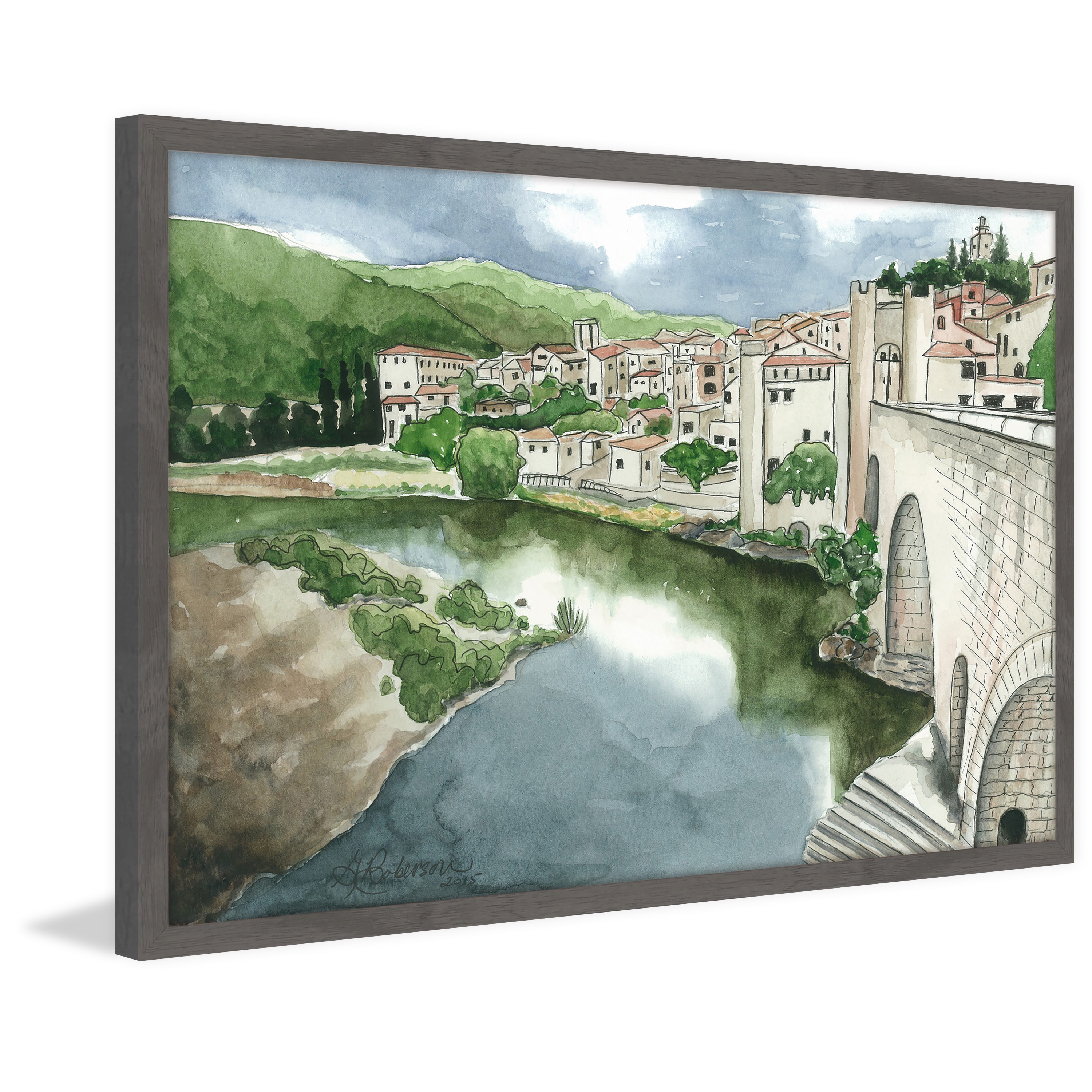 "La Citta Vecchia" Framed Painting Print