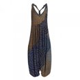 thumbnail image 1 of TIMIFIS Combinaison d'Été pour Femmes Jumpsuits Col en V boho Ample Harlan avec Poche, 1 of 4