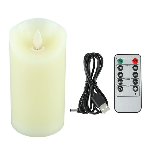 ReWu Vela LED Deluxe Homeart, Vela LED Para Exteriores (plástico, Sin