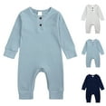 thumbnail image 4 of Baby Girl Outfit Solid Spring Outfits for Girls Long Sleeve Baby Clothes 9-12 Months Girl Clothing Boys Girls Fashion, 4 of 4