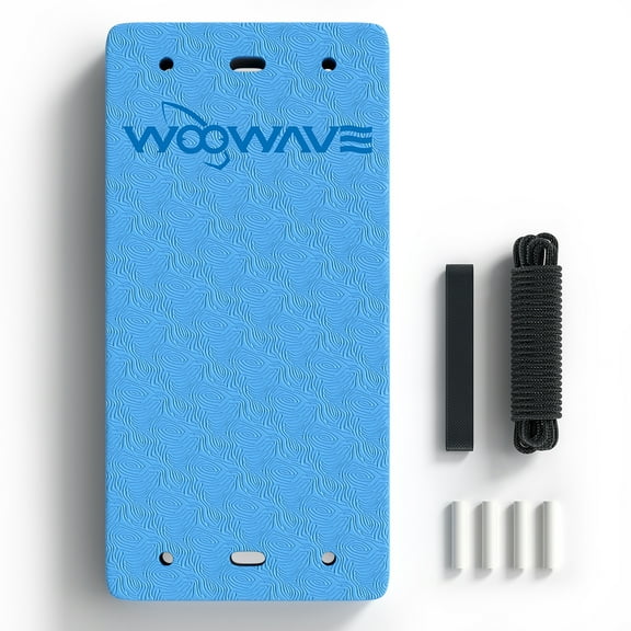 WOOWAVE Blue Flat Fender with Rope for Boat Bumper Yacht Motorboat