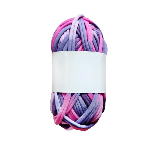 Hilo para camiseta, hilo para alfombra, tejido de punto DIY, hilo para tejer, tela, hilo para macramé, alfombra, cestas, almohada, cama para mascotas Púrpura oscuro rojo oscuro Soledad Hilo grueso