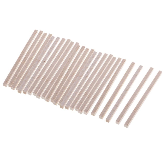 jifeng 25 Pieces Balsa Wood Round Bars Round Bars Round Rod Round Bar For Architecture