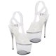 thumbnail image 2 of Elegant High Heel Sandals For Women Parties Offices Weddings 7US White Comfortable Wear 1 Pair, 2 of 3