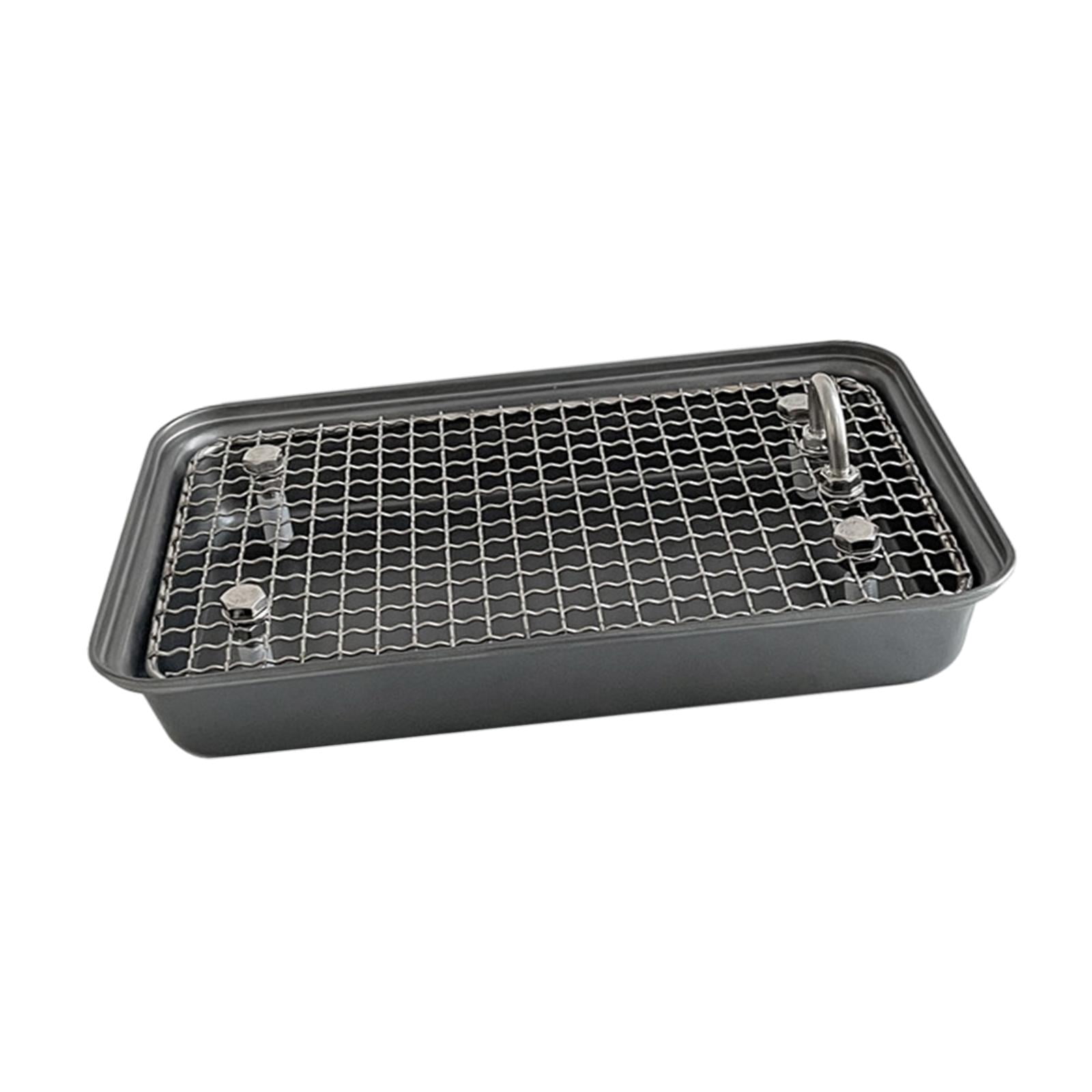 Small Animal Cage Toilet Rabbit Litter Toilet Easy to Clean with Grid for Rabbit Bunny Guinea Pig Chinchilla Cage Accessories Gray