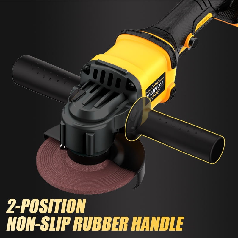 DGB Cordless Angle Grinder for Rust Removal and Surface Refinishing, Portable Electric Grinder for Metal Cleaning and Restoration, Handheld Grinder for Automotive and Home Restoration Projects