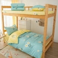 thumbnail image 5 of Sales Today Clearance! FAJHHA Soft 4-Piece Bedding Set for Dorm,Cozy Bedding for Student Beds,Fresh Patterns for 70.86in Dorm Beds, 5 of 6