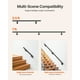 thumbnail image 5 of VEVOR Pasamanos de Escalera de Pared, Aluminio Galvanizado Negro, Diámetro de Tubo 32 mm, para Interior y Exterior, Pasamanos Industrial para Escalones, Balaustre de Seguridad, 2130 x 84 x 128 mm, 5 of 9