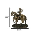 thumbnail image 3 of Medieval Suit Of Armor Knight With Large Shield And Axe On Horse Figurine, 3 of 8