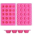 thumbnail image 2 of Mini molde de silicona para tartas, estilo parisino vintage de los años 20, antiadherente, color rosa, 29,8 cm x 19,9 cm x 2,2 cm, 2 of 8