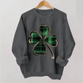 thumbnail image 2 of Wo-Fusoul Chandail pour Femmes, chandail à Manches Longues Col Rond, Haut Décontracté Imprimé pour la Saint-Patrick, Design Sans Capuche, 2 of 6