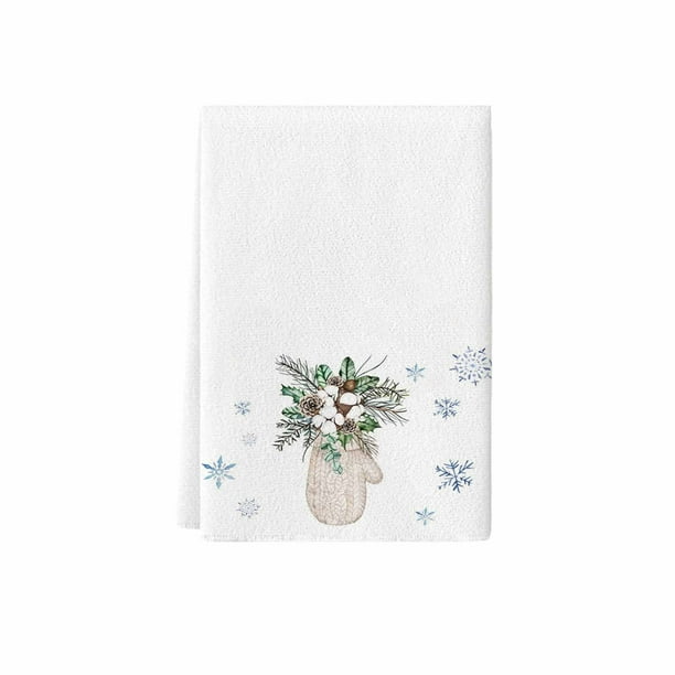 Toallas de la Mano de la Cocina Toalla de Té Absorbente Y Toalla de Microondas, Poliéster Multicolor Super Suave de Limpieza, 40x60x1cm / 15.74x23.62x0.39In Toallas de Té de Paño de Plato Duradero Par