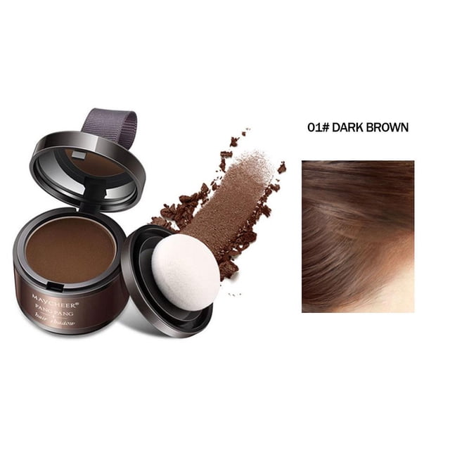 Waterproof Hairline Powder For Sparse And Gray Hair Coverage Portable With Mirror