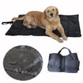 thumbnail image 2 of Large Outdoor Dog Bed Mat, Portable Waterproof Camping Dog Mat, Washable Dog Travel Mat with Carry Bag for Medium and Large Dogs Sleeping, 57"X39", 2 of 9