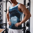 thumbnail image 5 of Fuzoiu Blue Thunder Storm Dragon Print Men's Workout Tank Tops,Sleeveless Gym Shirt Quick Dry,Fitness Bodybuilding T-Shirt,Muscle Athletic Workout Tee-Large, 5 of 7
