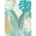 thumbnail image 2 of Kouta, Flora 25x32 White Modern Wood Framed Museum Art Print Titled - Aqua Tropical III, 2 of 4