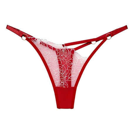 Women Sexy Lingerie G String Open Crotch Panties Lace Tassel Pearl Pendant Underwear Crotchless Pants T Back Underpants Womens Undies Size 9