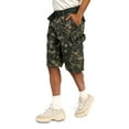 thumbnail image 3 of G-Style USA Men's Relaxed Fit Belted Camo Cargo Shorts - Stone Olive - 42, 3 of 6