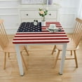 thumbnail image 3 of nygtbtfer Tablecloth , Patriotic American Flag Table Cover for Party Picnic Dinner Decor, 3 of 7