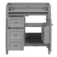 thumbnail image 2 of 29" Sturdy Modern Freestanding Vanity Cabinet, Modern Bathroom Cabinet with Ample Storage, Freestanding Vanity with Drawers for Bathroom, Gray, 2 of 7