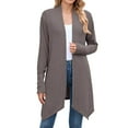 thumbnail image 2 of Fall Cardigans for Women 2025 Long Sleeve Open Front Soft Knit Oversized Cardigan Sweaters with Pockets Outerwear, 2 of 8
