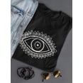 thumbnail image 3 of Evil Eye Hamsa Style T-Shirt Women -Image by Shutterstock, Female XX-Large, 3 of 4