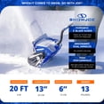 thumbnail image 4 of Snow Joe 24V Cordless Snow Shovel Kit, Driveway Winter Snow Removal, Blue, 24V-SS13-XR, 4 of 13