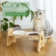 thumbnail image 5 of Cuencos Elevados Para Perros Con Soporte De Bambú Cuencos Elevados Para Perros Cuencos Para Mascotas Para Perros Y Gatos Alimentador De Bambú Ajustable En Altura Yuarrent PT002705-02, 5 of 6