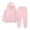 Pink, variant on 2 Piece Outfits Set Hoodie Long pant for Child Toddler Kid's Tracksuits 2 Piece Hoodie Tracksuit Set Activewear Solid Sweatshirt Sweatpant Sports Set For Boys Girls Sweatsuit on Clearance