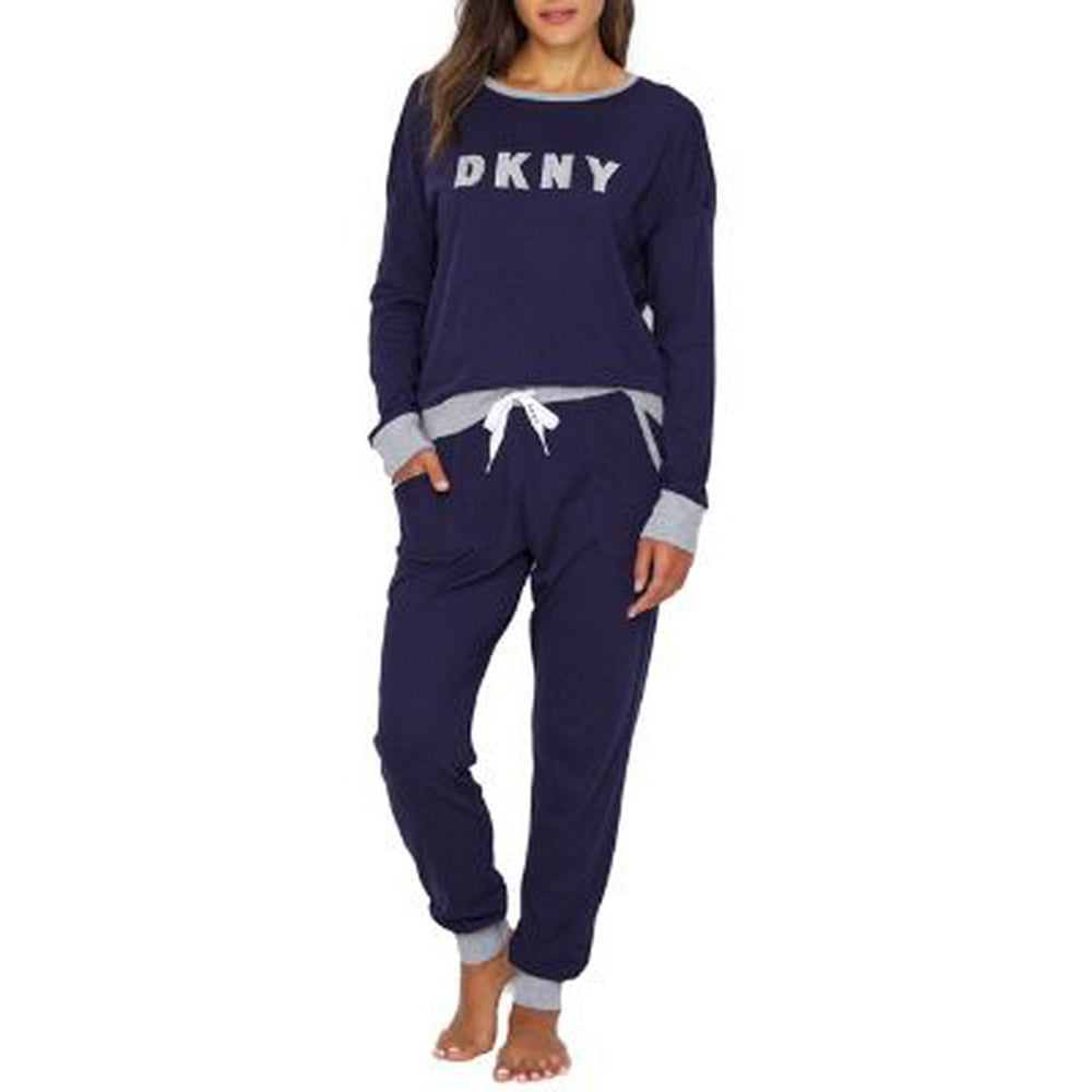 DKNY DKNY Womens Signature Knit Pajama Set StyleY2919259 Walmart