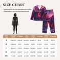 thumbnail image 3 of Xecao Western Style Dinosaur Print Women Pajamas Set Soft Sleepwear Pjs long Sleeve Button Down Nightwear with Long Pants, 3 of 6