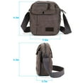 thumbnail image 2 of Deago Messenger Bag for Men and Women Vintage Canvas Purse Crossbody Shoulder Bag Casual Sling Pack (Gray), 2 of 9
