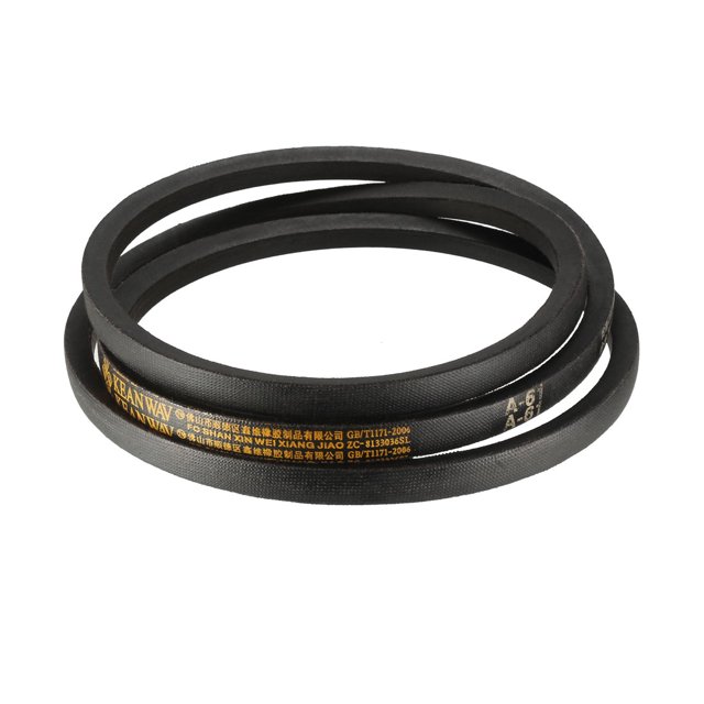 Cinturones en V de transmisión industrial Uxcell de 61" de longitud, goma negra, 1 pieza