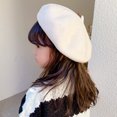 thumbnail image 4 of Boinas clásicas para bebés y niñas, gorro de artista sólido, boina de pintor cálida para niños pequeños, circunferencia de la cabeza de 48-53 cm para 2-8 años, 4 of 7