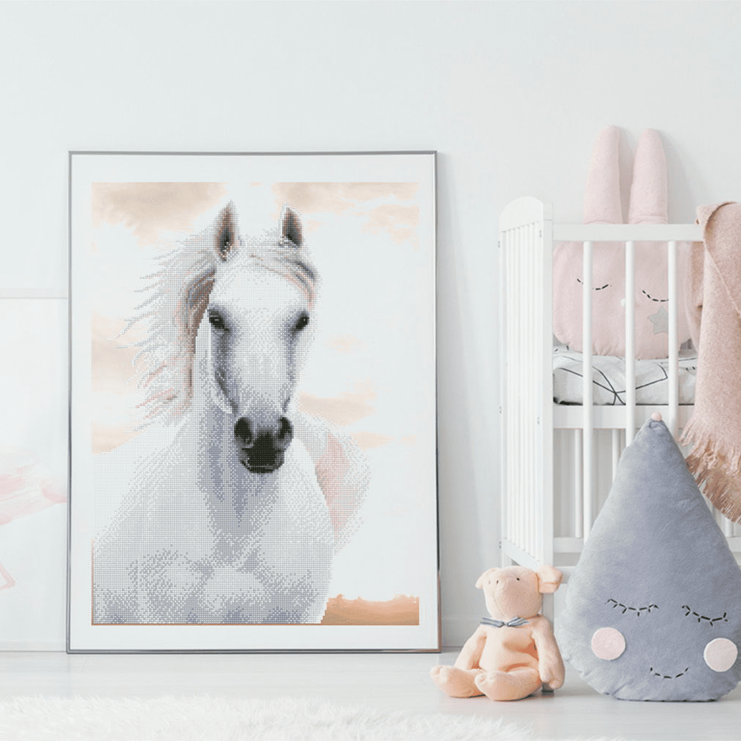 Diamond Dotz Imperial Stallion Horse Diamond Painting Kits for Adults - Diamond Art Kits a Relaxing Creative Craft Kit with Dotz Gems 25.6"x16.9"