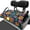 Tropical Floral Print, variant on XYZCANDO Vibrant Floral Golf Cart Seat Cover With 4 Front Pockets - Non-Slip Washable Universal 2-Seat Golf Cart Protector