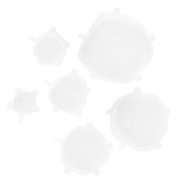 Tapa de silicona Ccdes 2 Juegos de Cubierta Elástica de silicona para Herramienta de Cocina de Envasado de alimentos