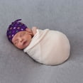 thumbnail image 4 of Wukai Purple Mardi Gras Newborn Knotted Baby Beanie Hat for Boy Girl Baby Cute Cap Infant Beanies,0-6 months, 4 of 6