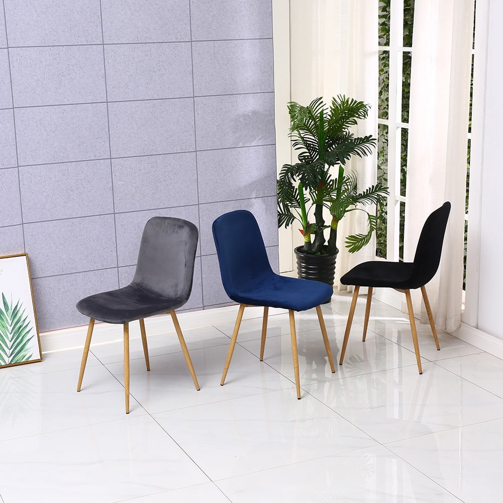 Kepooman Set of 4 Modern Dining Chairs, Blue Kepooman Set of 4 Modern Dining Chairs, Blue