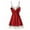 Red, variant on Women Sexy Lace Lingerie Nightwear Underwear Robe Babydoll Sleepwear Dress