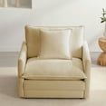 thumbnail image 2 of Chenille Oversized Accent Chair - 39”W Big Comfy Reading Chair, Modular Cloud Chair, Cozy Armchair for Living Room, Bedroom, Kids Room, Family Room, Reading Nook, Sand Beige, 2 of 7