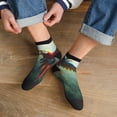 thumbnail image 3 of Fuzoiu Flying Parrots In Jungle Print Adult Socks, Crew Moisture-wicking Socks, Unisex Cushion Crew Socks,Casual Sports Ankle Socks, 3 of 7